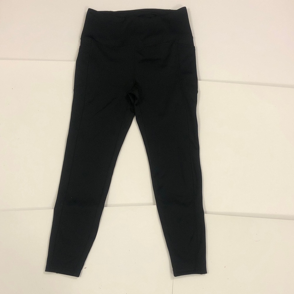 Spyder L/G Leggings Black 2 Pockets Active High Waist Excellent Condition NWOT
